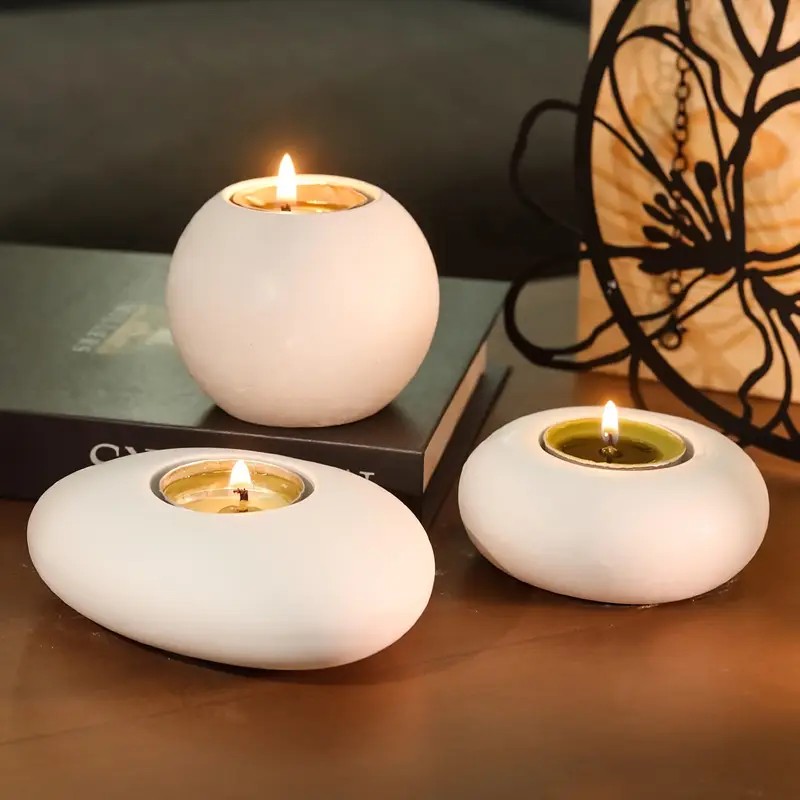 Candle Making Vessels - Tealight Candle Holder Resin Silicone Mold,