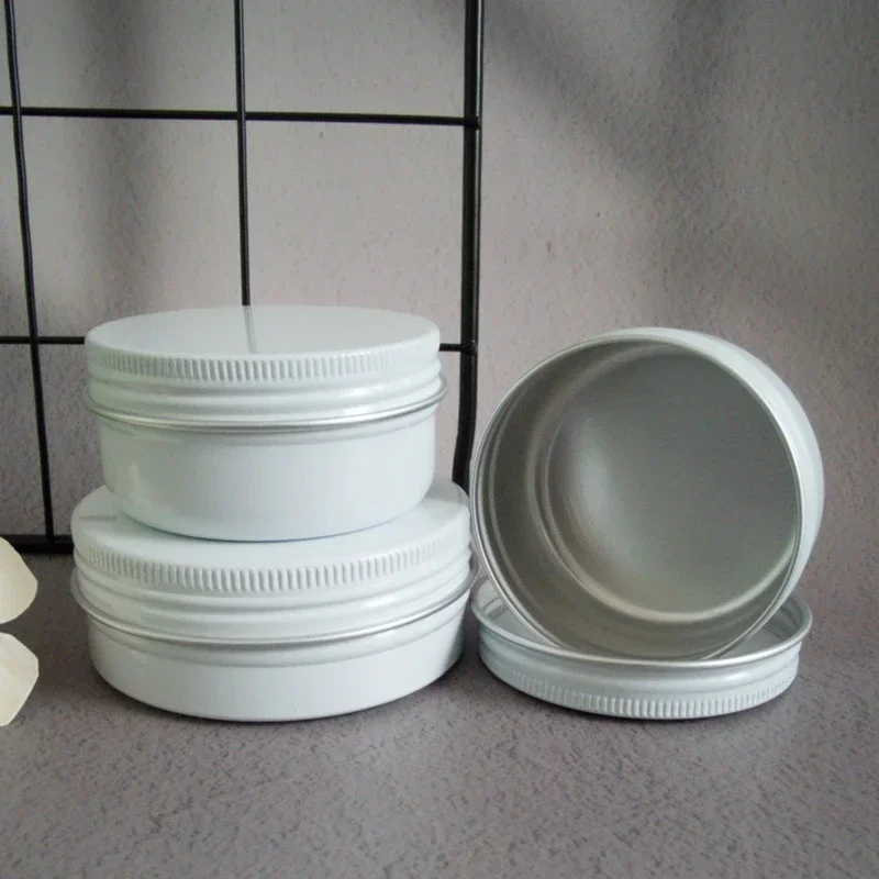 Tin Container Lid - 5/10/15/20/30/50/60/80/110/150g Aluminum Box Empty Lids Tin
