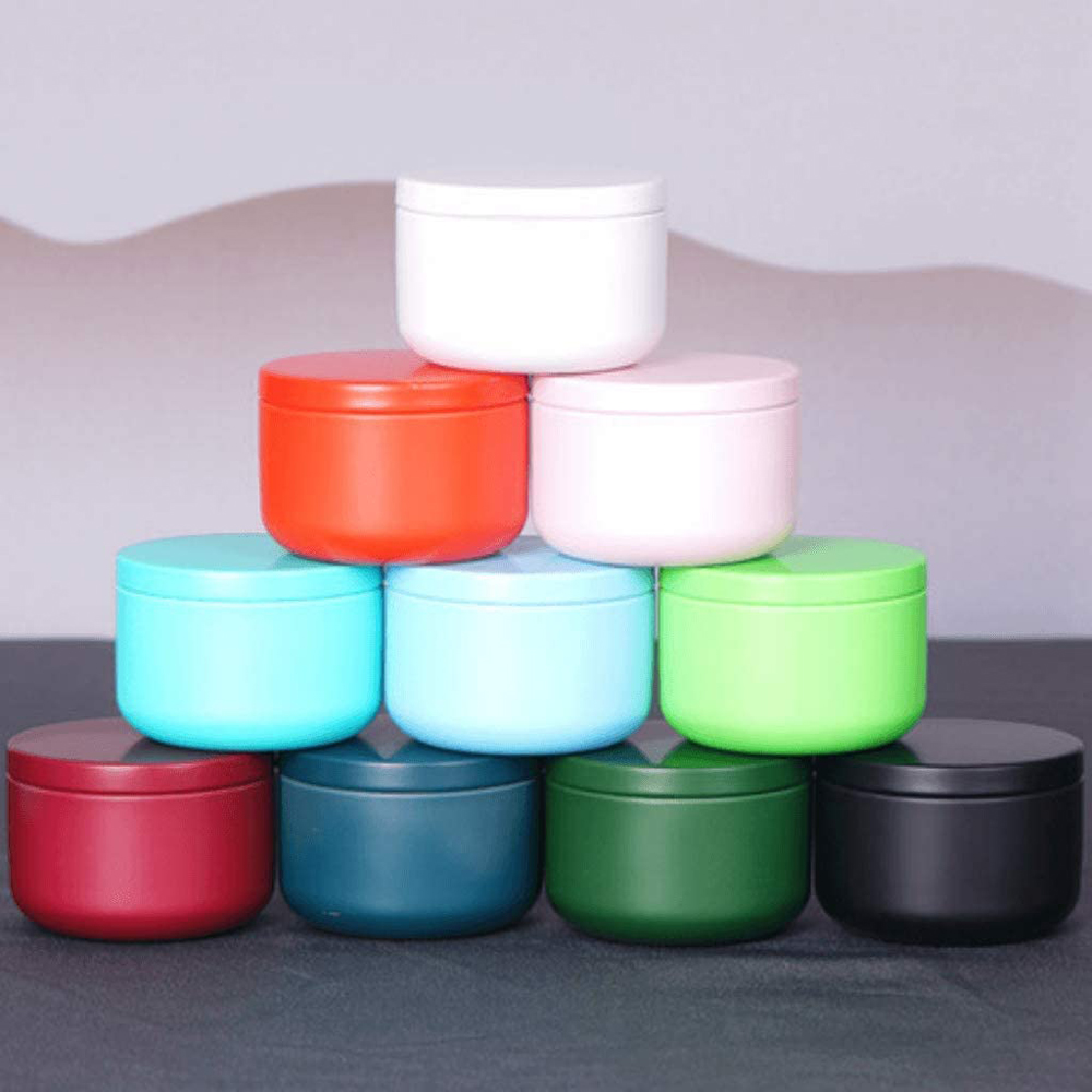 Tin Container Lid - Tea Can with Airtight Lids Tinplate