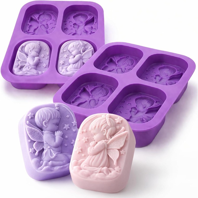 Candle Making Bath - Angel Silicone Mold For Soap Making
