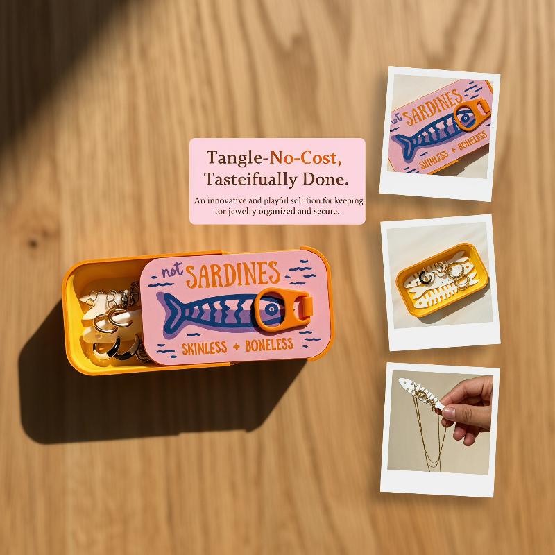 Sardine Tin Jewelry Box 3D Pri - огляд і ціна Tin Container Lid