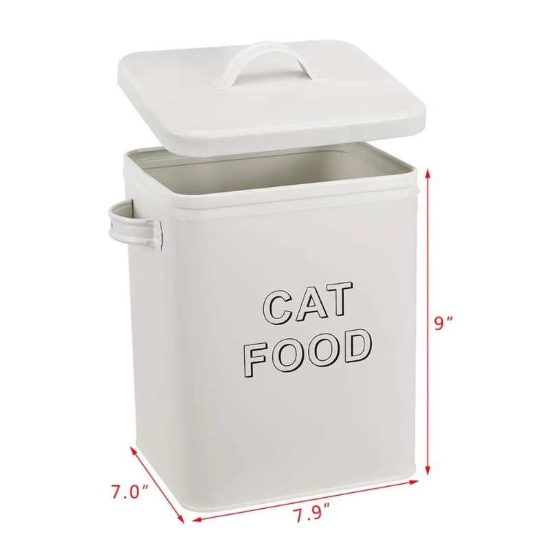 Pet Dog Treat and Food Storage - огляд і ціна Tin Container Lid