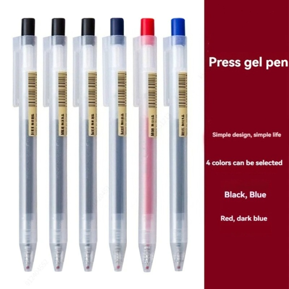 0.5mm Press Gel Pen Ink MUJIs  - огляд і ціна Muji Stationery Gel Pen