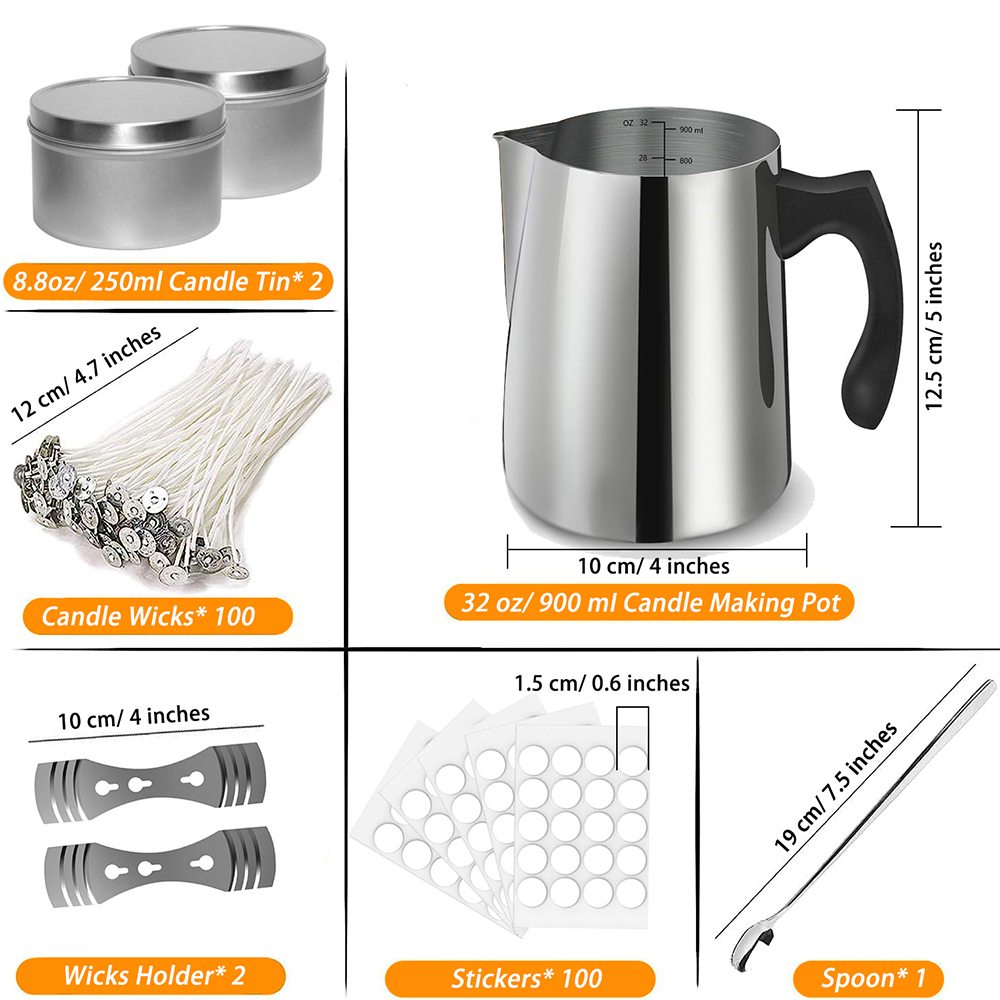 Candle Making Starter Kit Supp - огляд і ціна Candle Making Vessels