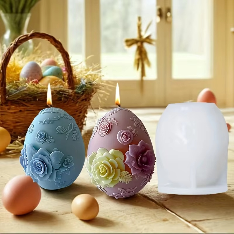 Embossed Flower Egg Mold Reusa - огляд і ціна Candle Making Bath