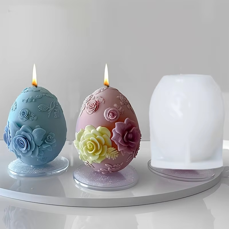 Embossed Flower Egg Mold Reusa - огляд і ціна Candle Making Bath