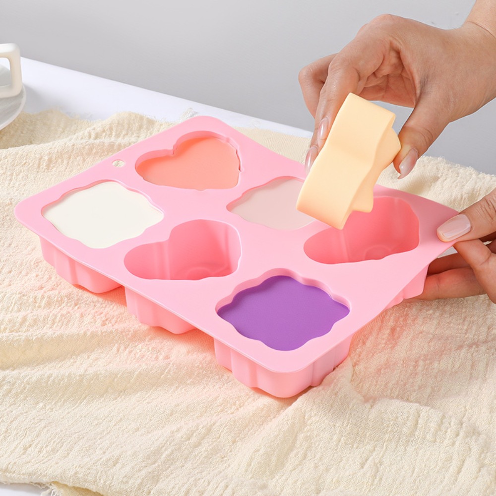 Square Heart Shape Silicone Mo - огляд і ціна Candle Making Reno