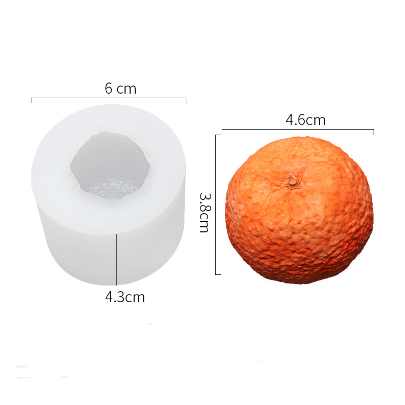 3D Orange Candle Mould Silicon - огляд і ціна Candle Making Bath