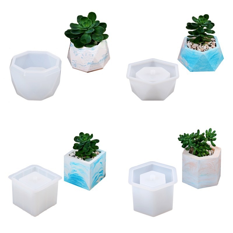 Succulent Flowerpot Silicone M - огляд і ціна Candle Making Vessels