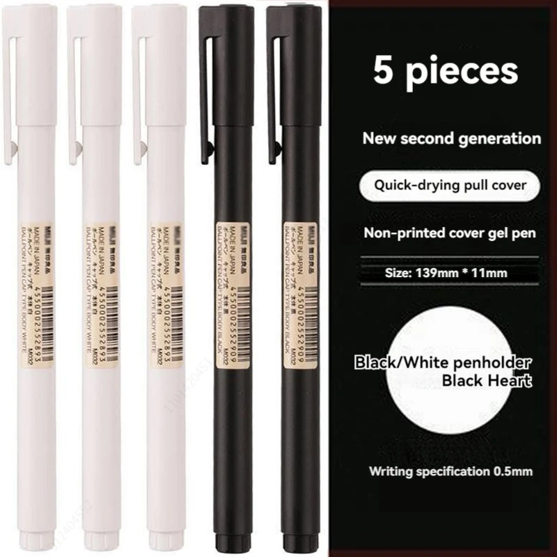 0.5mm Black Bullet Tip Gel Pen - огляд і ціна Muji Stationery Gel Pen