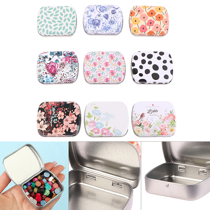 Mini Tin Box Metal Hinged with - огляд і ціна Tin Container Lid