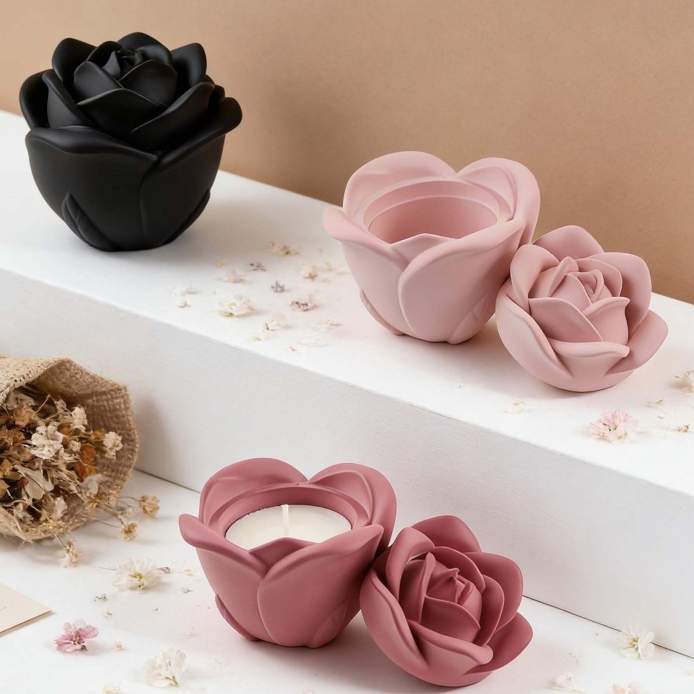 Candle Vessel Silicone Rose Fl - огляд і ціна Candle Making Vessels