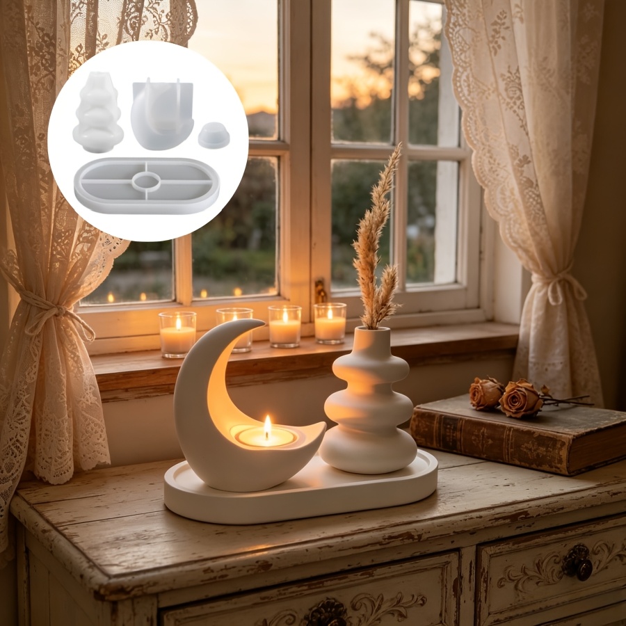 4pcs Set Including Moon Candle - огляд і ціна Candle Making Kit Wholesale