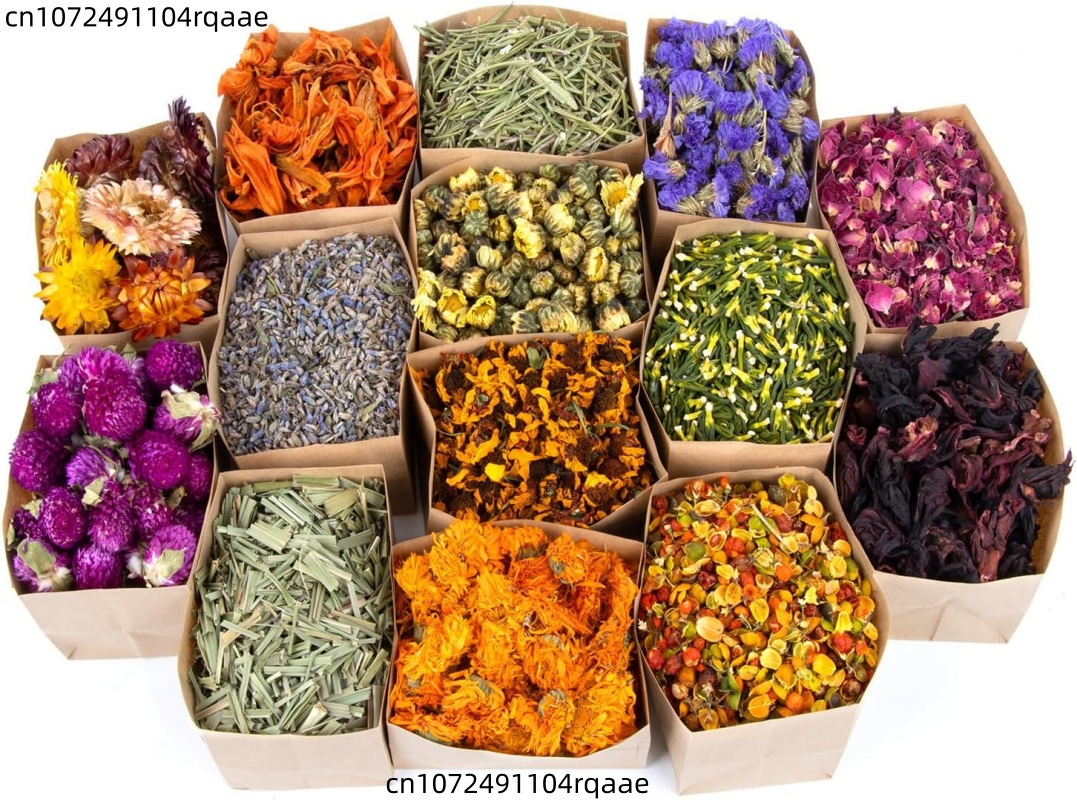 Premium Natural Dried Flowers  - огляд і ціна Candle Making Bath