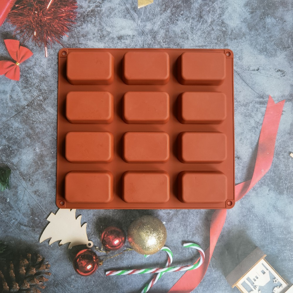 12 Cavity Square Silicone Soap - огляд і ціна Candle Making Reno
