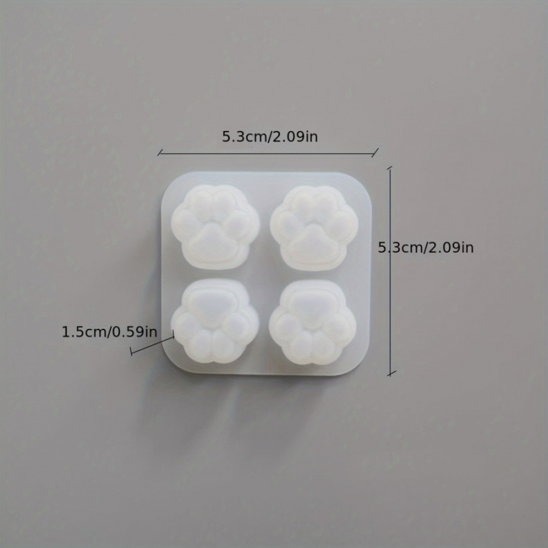 1Cat Paw Pattern Silicone Mold - огляд і ціна Candle Making Kit Wholesale