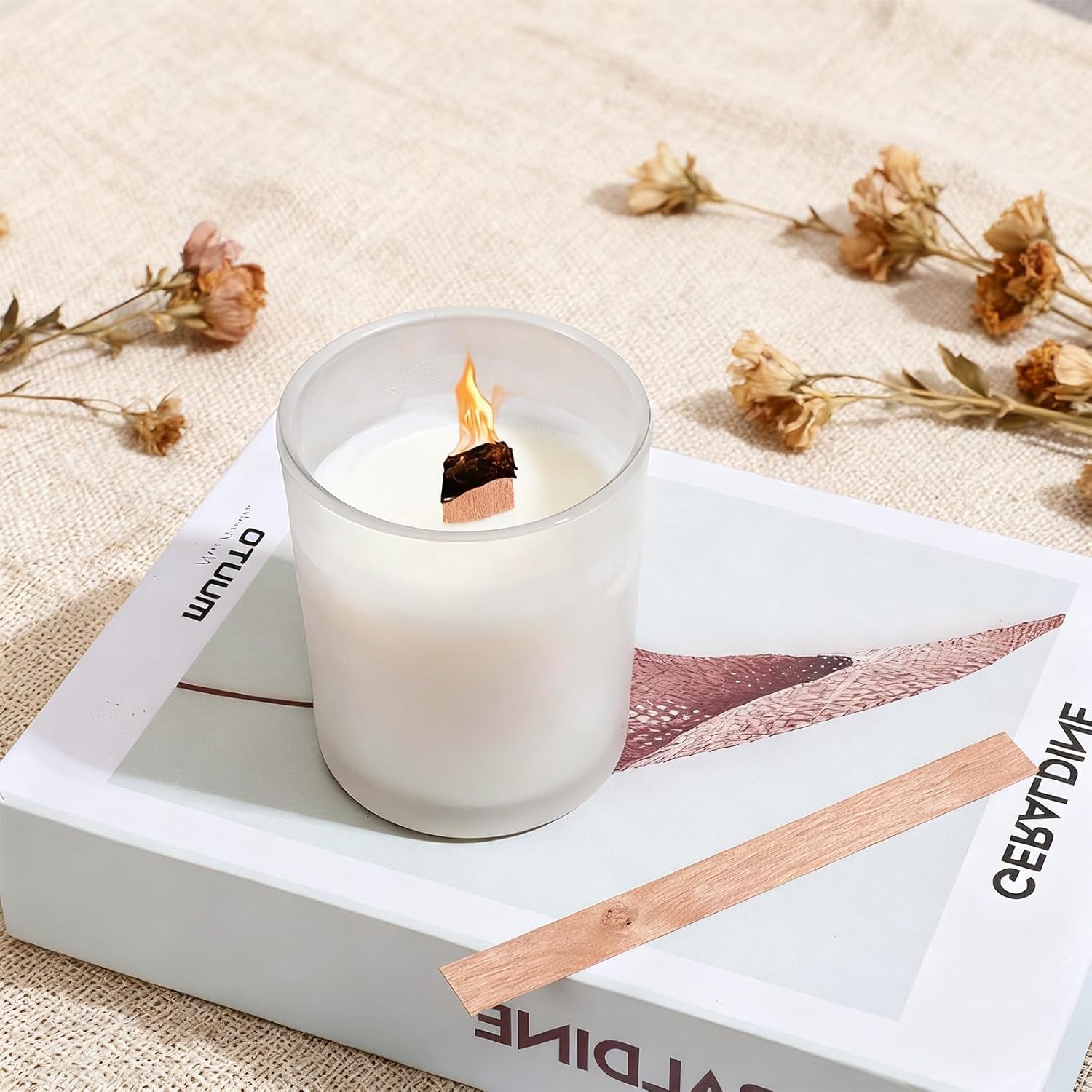 60Pcs Wood Wicks for Candles M - огляд і ціна Candle Making Reno