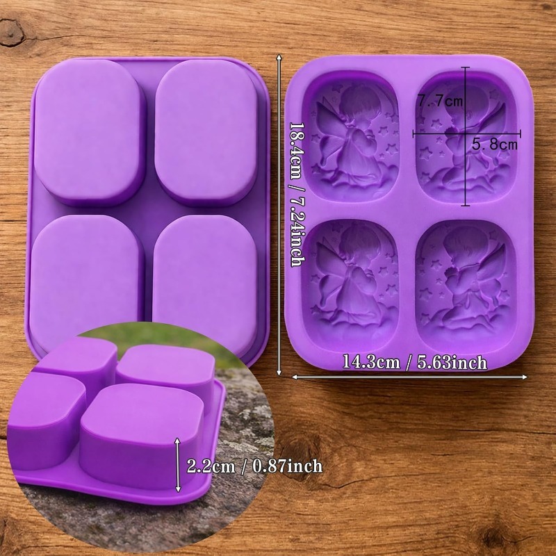 Angel Silicone Mold For Soap M - огляд і ціна Candle Making Bath