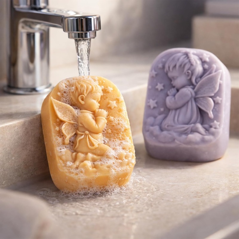 Angel Silicone Mold For Soap M - огляд і ціна Candle Making Bath