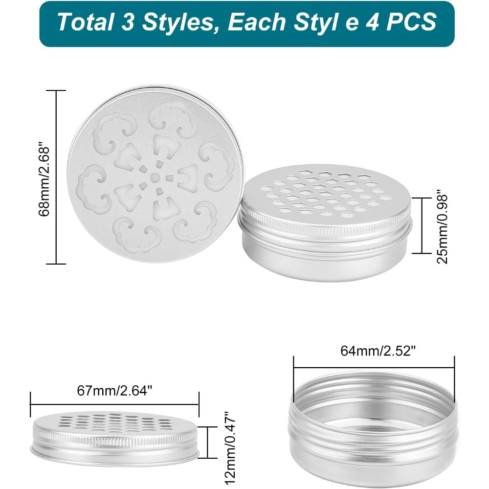 2 Ounce Aluminium Tins 12pcs 3 - огляд і ціна Tin Container Lid