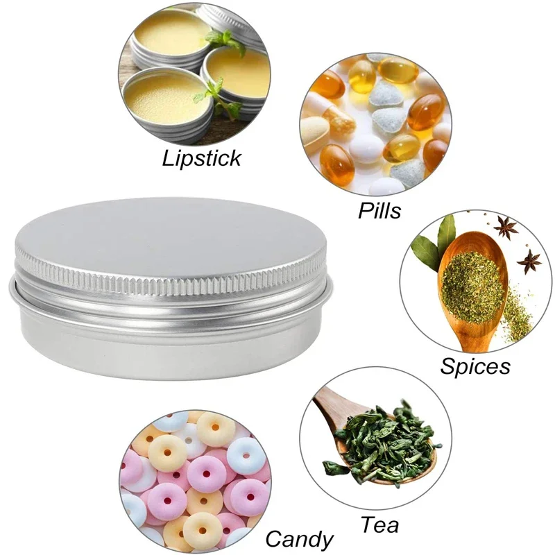 10Pcs Empty 5g-60g Round Alumi - огляд і ціна Tin Container Lid