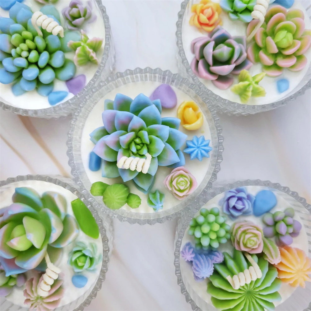 6pcs Succulent Silicone Candle - огляд і ціна Candle Making Reno