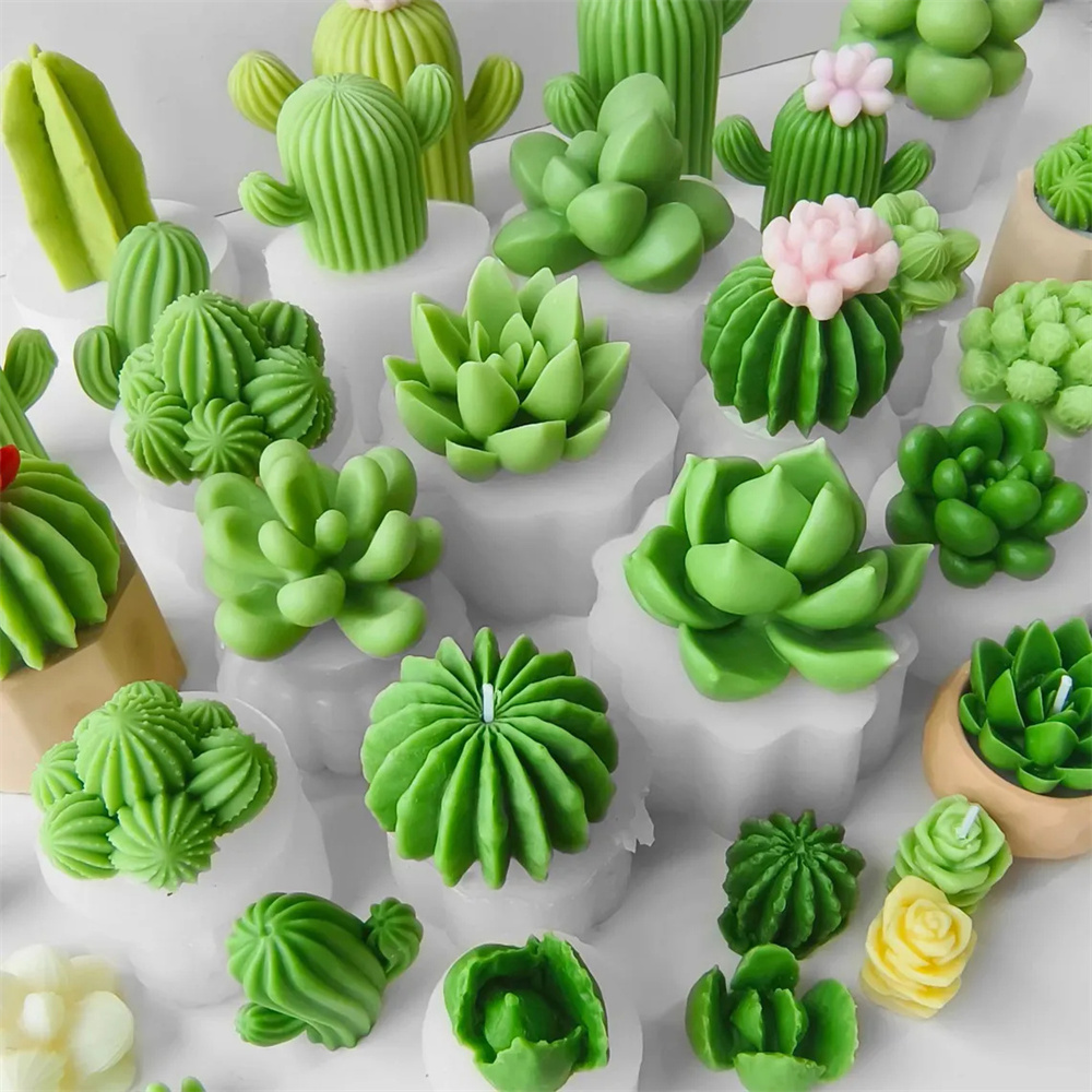 6pcs Succulent Silicone Candle - огляд і ціна Candle Making Reno
