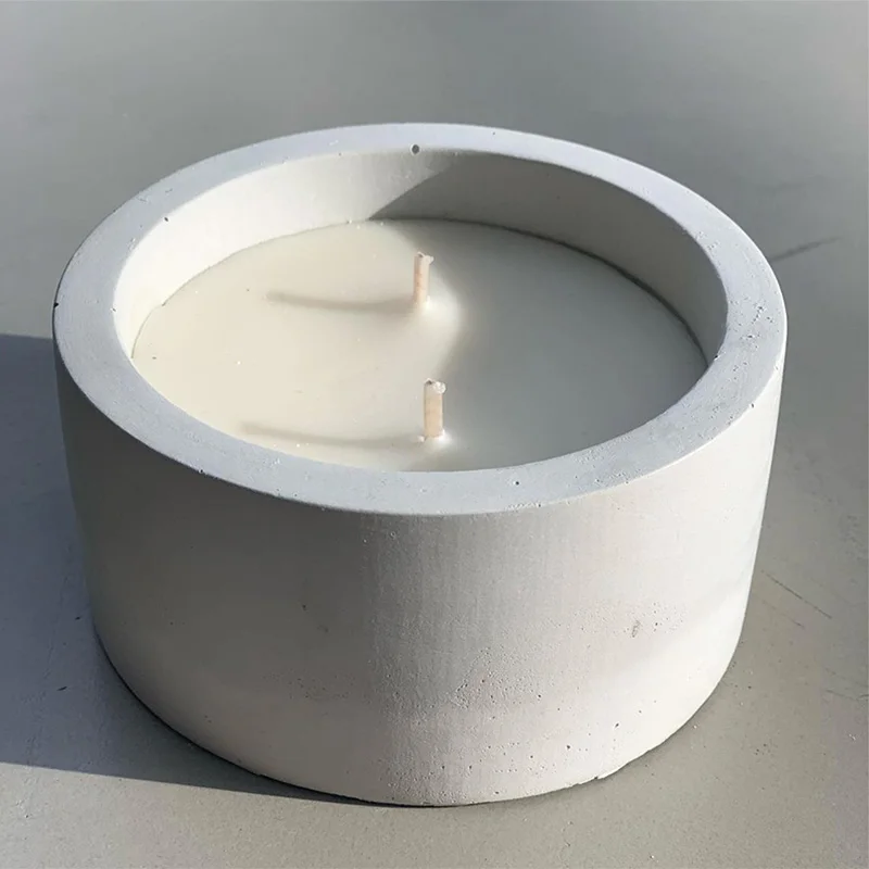 3 Sizes Round Cement Concrete  - огляд і ціна Candle Making Vessels