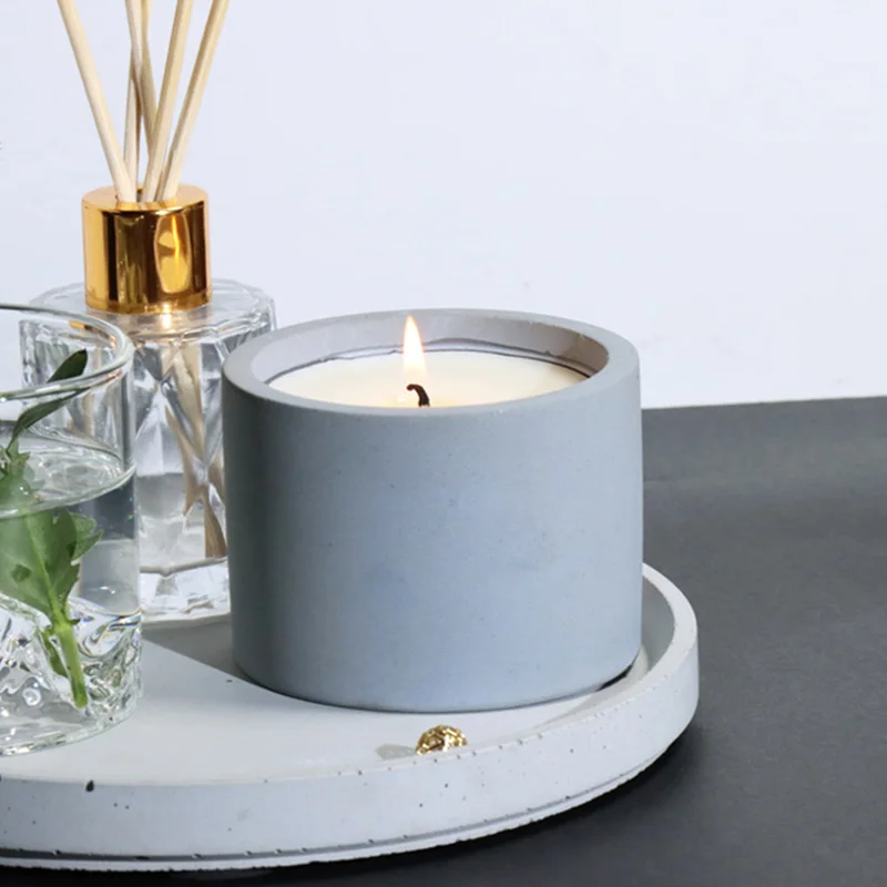 3 Sizes Round Cement Concrete  - огляд і ціна Candle Making Vessels