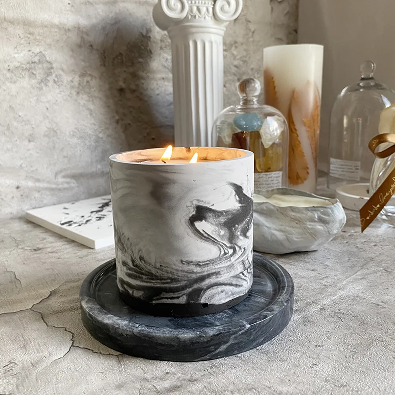 3 Sizes Round Cement Concrete  - огляд і ціна Candle Making Vessels